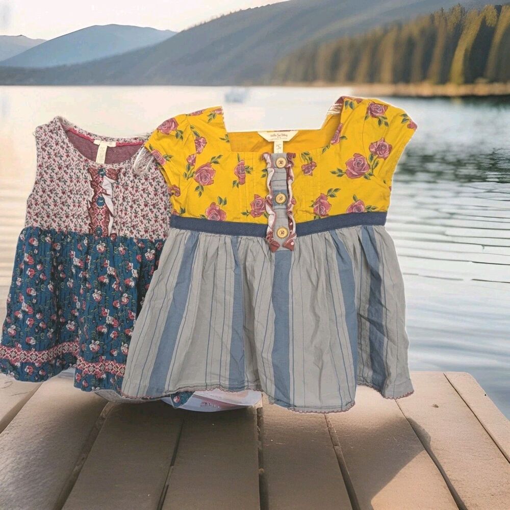 Matilda Jane Dress Joanna Gaines Girls Size 6 Lot Kick Up Farmland Dresses Gift